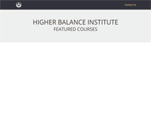 Tablet Screenshot of nl.higherbalance.com